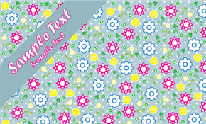 Background card design with flowers